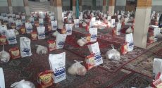 توزیع ۱۰۰ بسته معیشتی در بین نیازمندان روستای مزرعه بید اسدآباد