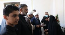 حضور حجت الاسلام عزت زمانی در منزل شهید شهرکی