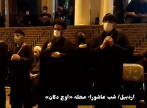 فیلم | زنجیر زنی حجت الاسلام میرمحمدیان در کنار اهالی محله «اوچ دکان» اردبیل